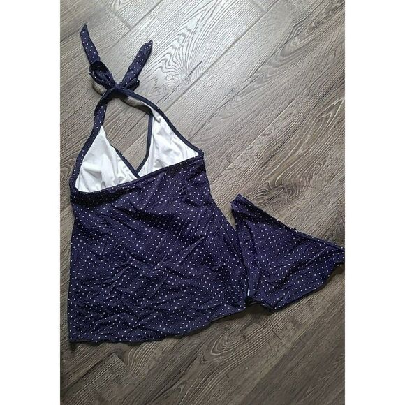 NWT Lithe 2pc Polkadot Haulter Tankini 34/32 Women's Size Small - Picture 2 of 6